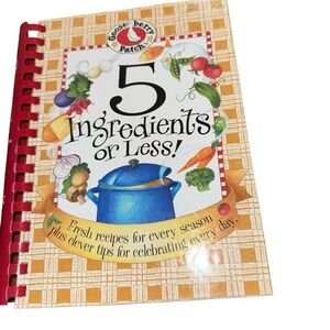 EUC 5 Ingredients or Less Recipe Book - Red and Blue